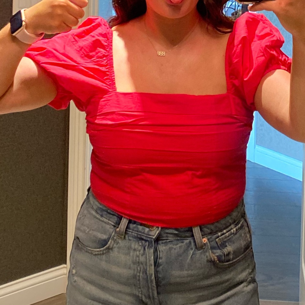 Sim & Sam Pink Crop Top